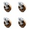 Service Caster 5 Inch High Temp Phenolic Wheel Swivel Bolt Hole Caster Set with Brake SCC SCC-BH20S514-PHRHT-TLB-4 - alternate 1
